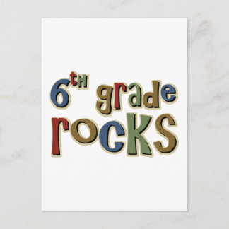 Carte Postale 6e année Rocks Sixième année