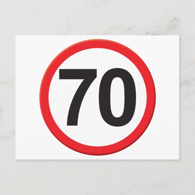 Carte Postale 70 ans (Devant)