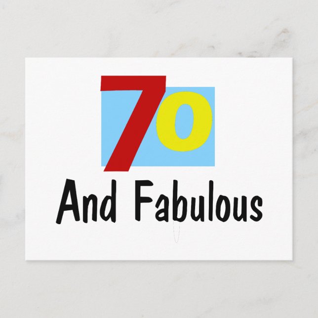Carte Postale 70 et fabuleux (Devant)