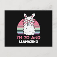 70e anniversaire Llamazing Lama 70 ans Cadeau d'an