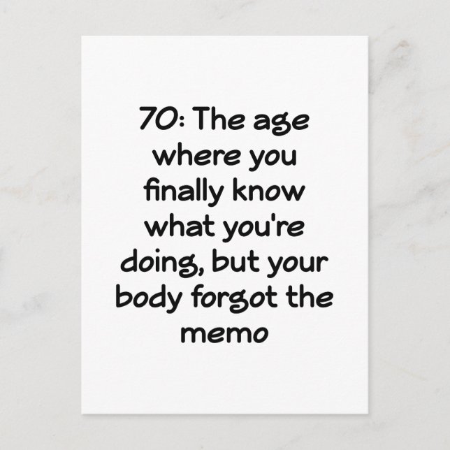 Carte Postale 70e anniversaire Un Hommage Impertinent à Sept Déc (Devant)