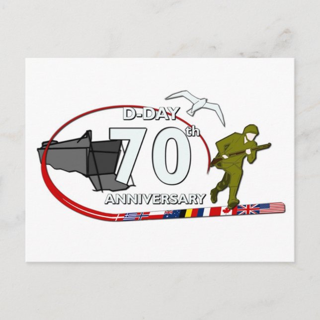 Carte Postale 70ème anniversaire du Débarquement de Normandie (Devant)