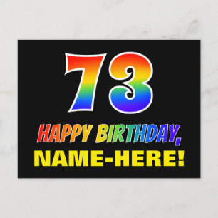 Carte Postale 73e anniversaire : audacieux, amusant, simple, arc
