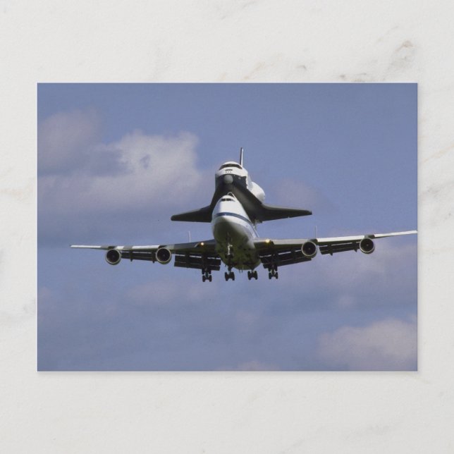 Carte Postale 747 et navette arrivant, Ottawa International Air (Devant)