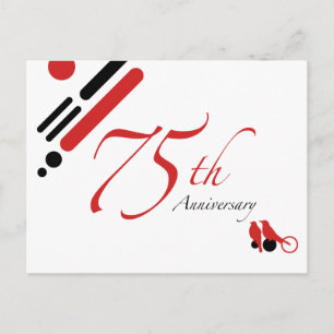 Carte Postale 75e anniversaire (mod oiseaux)