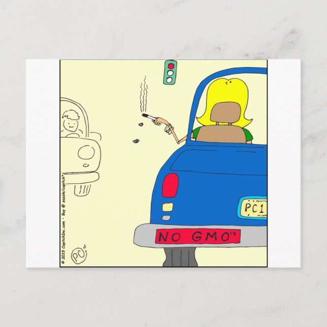 Carte Postale 765 Non fumeuse d'OGM (Devant)