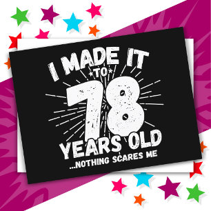 Carte Postale 78 Ans Vieux Mème Drôle Anniversaire 78 Ans