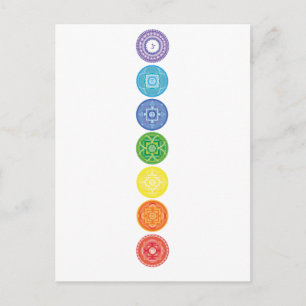Carte Postale 7 chakras