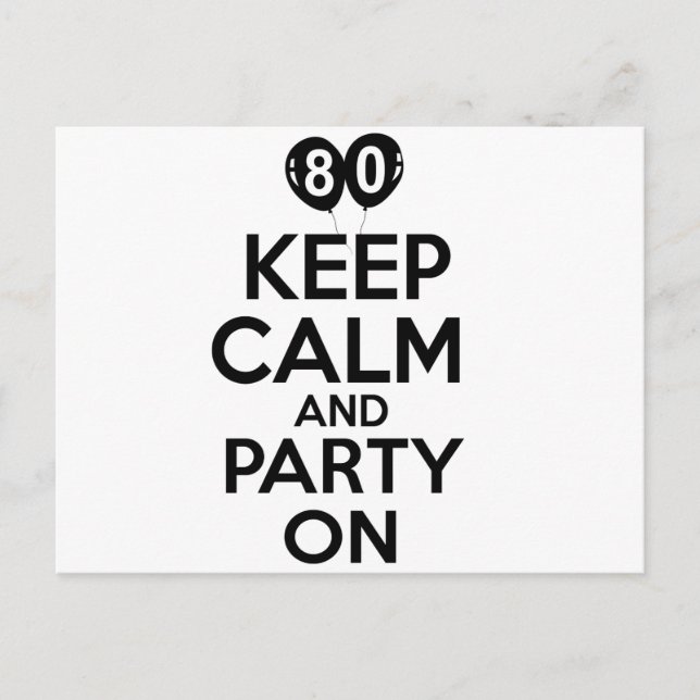 Carte Postale 80e anniversaire (Devant)