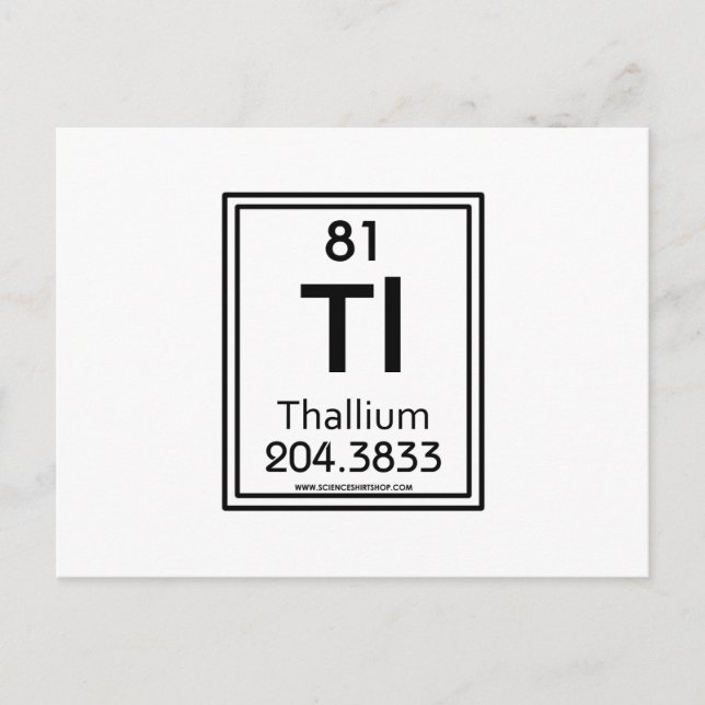 Carte Postale 81 Thallium (Devant)