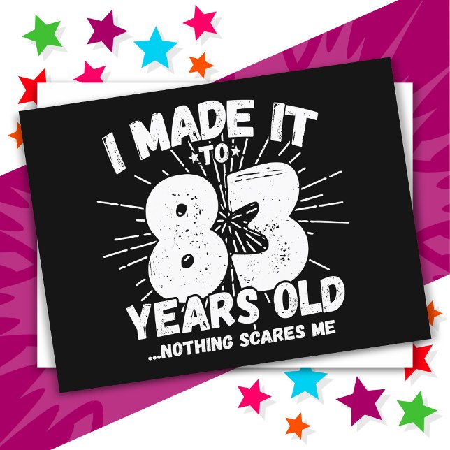 Carte Postale 83 ans drôle mème anniversaire 83e anniversaire (Créateur téléchargé)