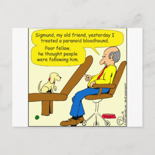 Carte Postale 856 caricature paranoïaque