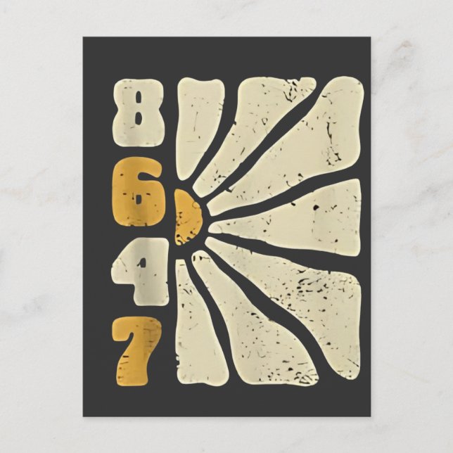 Carte Postale 86 47 Humour floral anti-Trump amusant (Devant)