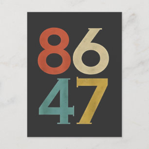 Carte Postale 86 47 Trump Cool rétro anti-Trump