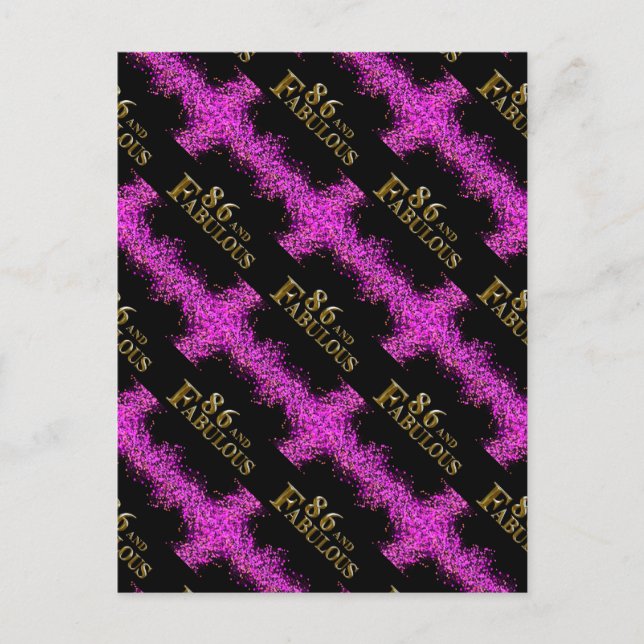 Carte Postale 86e anniversaire  (Devant)