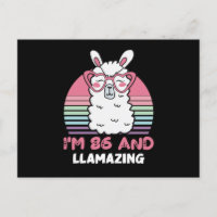 86e anniversaire Llamazing Lama 86 ans Anniversair