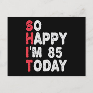 Carte Postale 86e anniversaire Tellement heureux d'avoir 86 ans