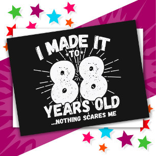 Carte Postale 88 Ans Mème Sarcastique vieux drôle 88ème Annivers