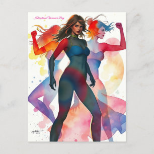 Carte Postale 8 mars Journée internationale de la femme