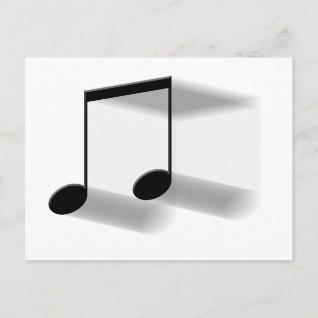 Carte postale 8e flou de note (Devant)