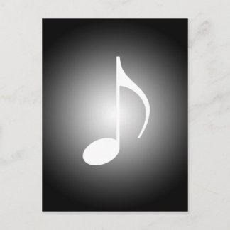 Carte Postale 8e Note Musiciens noirs et blancs Note avec projec