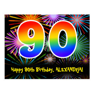 Cartes Postales Anniversaire 90 Ans Originales Zazzle Fr