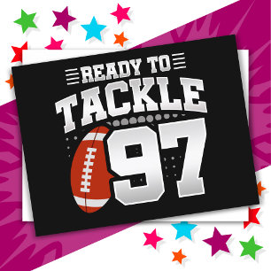 Carte Postale 97 Ans Tackle Football Party 97e anniversaire