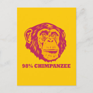 Carte Postale 98% Chimpanzé
