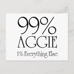 Carte Postale 99 % Aggie