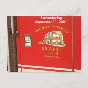 Carte Postale 9-11 Firemen Postcard