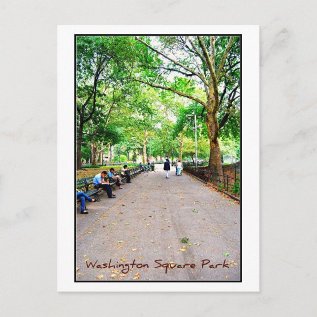 Carte postale 9 - Washington Carré Park, New York (Devant)