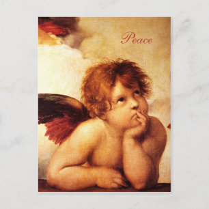 Carte Postale A Cherub, Détail de la Vierge Sixtine - Raphael