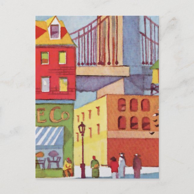 Carte Postale À côté du pont (Devant)