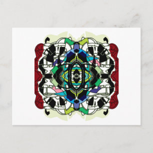 Carte Postale à damiers