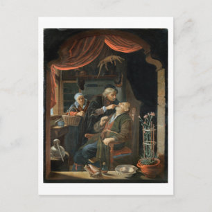 Carte Postale A Dentist Examining The Tooth of an Old Man