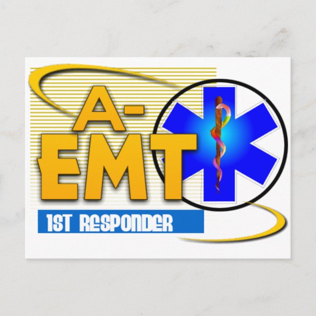 CARTE POSTALE A-EMT 1ST RESPONDER - URGENCE MED TECH AVANCÉ (Devant)