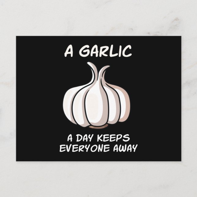 Carte Postale A Garlic A Day Garlic Vegetable Cook (Devant)