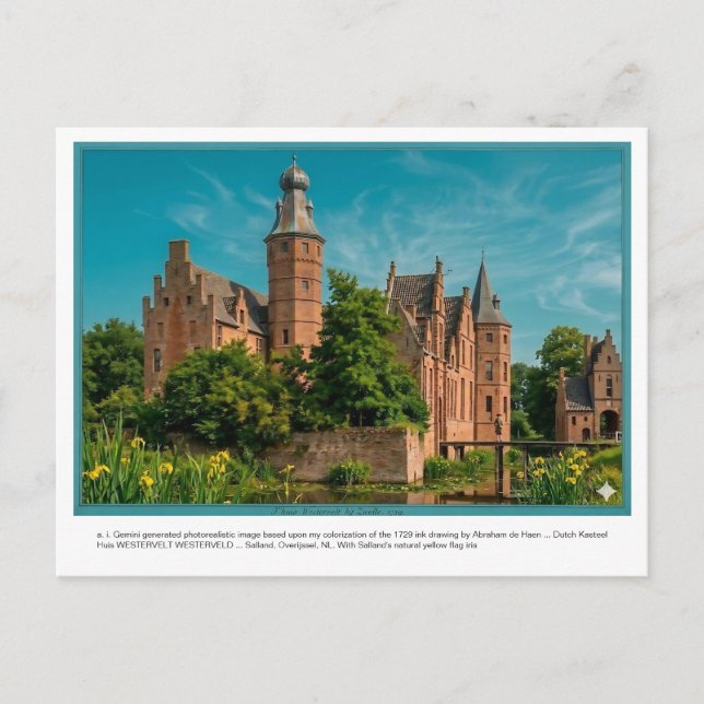 Carte Postale a. i. Gemini a généré Kasteel WESTERVELT. (Devant)