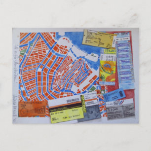 Carte Postale A is for Amsterdam postcard