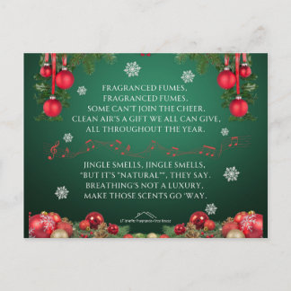 Carte Postale A Jingle Bells Holiday Parody - Jingle Smells