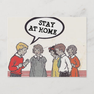 Carte postale à la maison