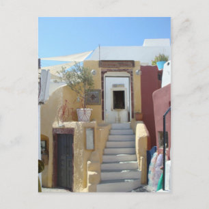 Carte Postale A la maison à Santorini