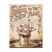 "À la nouvelle année !" avec un gnome dans une boî