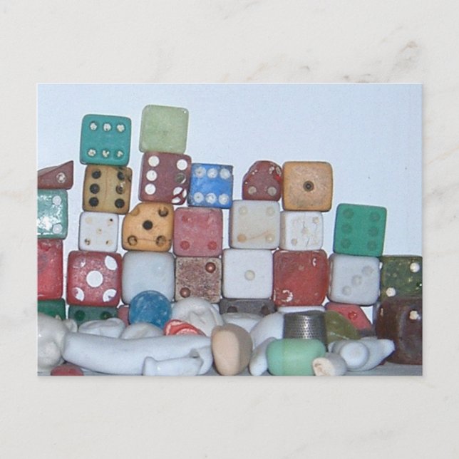 Carte Postale A la plage Objets trouvés (Devant)