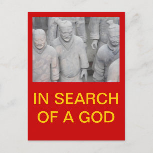 CARTE POSTALE À LA RECHERCHE D'UN DIEU