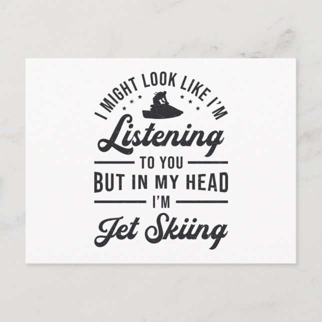 Carte Postale À L'Écoute De Vous Jet Ski Jet Ski Sports Nautique (Devant)