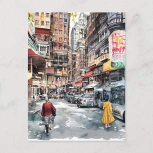 Carte Postale A l'est de la ville, Japon, Tokyo