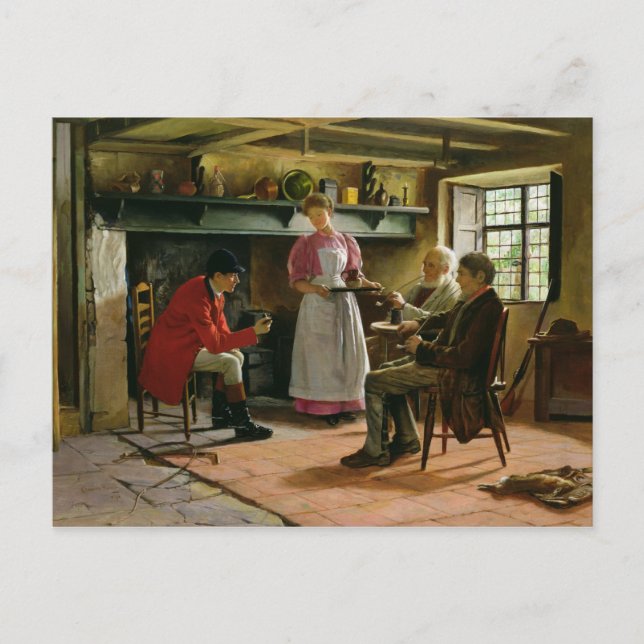 Carte Postale À l'intérieur des armes Lygon, Broadway, 1896 (Devant)