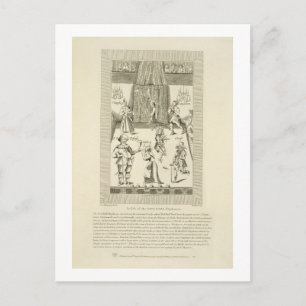 Carte Postale À l'intérieur du Red Bull Playhouse, frontispece à