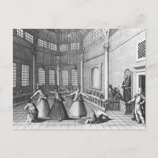 Carte Postale A l'intérieur d'une mosquée turque, illustration (Devant)